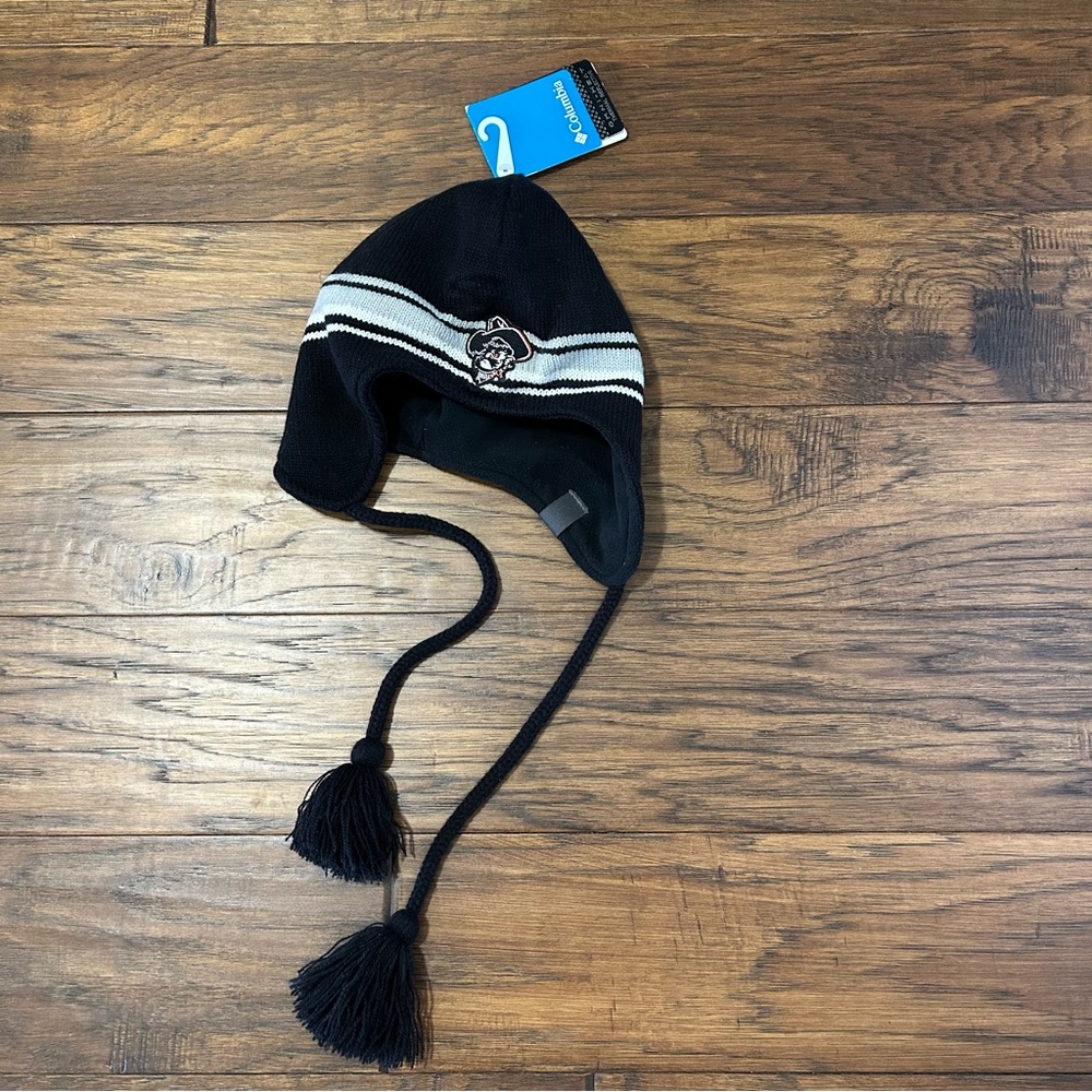 OSU Oklahoma State University NWT Beanie Pistol Pete Black Gray
